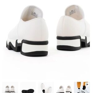 IRi women's shoes White and Black Chunky Sneakers